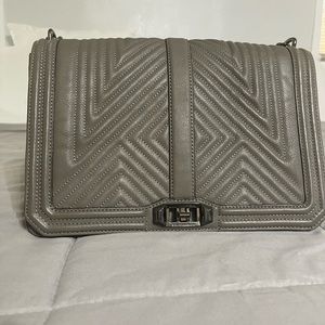 Rebecca Minkoff Chevron Quilted Jumbo Love Crossbody bag
